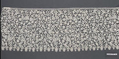 Border (one of three joined), Needle lace, Italian