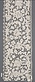 Border, Needle lace, gros point lace, Italian, Venice