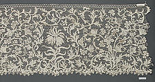 Flounce, Needle lace, possibly French