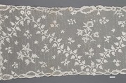 Border, Bobbin lace, drochel net, Flemish