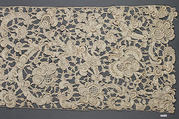 Border, Needle lace, gros point lace, Italian