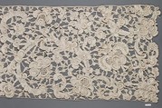 Border, Needle lace, gros point lace, Italian