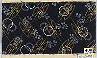 Piece (one of 116), Cotton, German