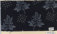 Piece (one of 116), Cotton, German