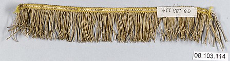 Fringe, Metal thread, probably European
