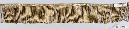 Fringe, Metal thread, probably European