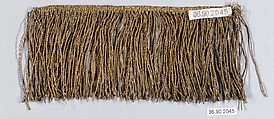 Fringe, Silk and metal thread, European
