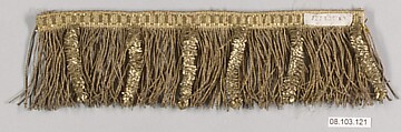 Fringe, Metal thread, probably European