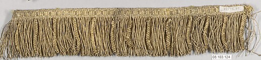 Fringe, Metal thread, probably European