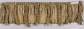 Fringe, Metal thread, probably European
