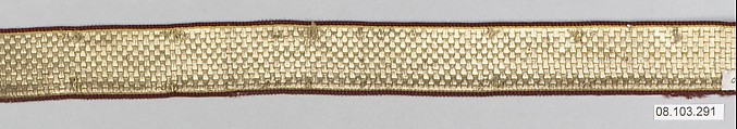 Galloon, Silk and metal thread, Unknown