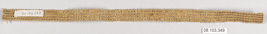 Galloon, Silk and metal thread, French
