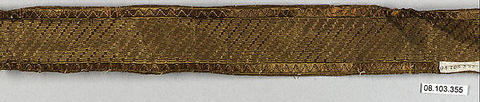 Galloon, Metal thread, Unknown