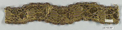 Galloon, Silk and metal thread, Italian or French