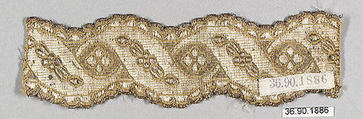 Galloon, Silk and metal thread, European