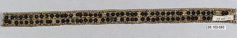 Passementerie, Metal and beads, probably European