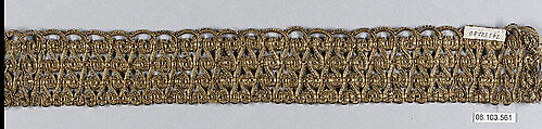 Galloon, Metal thread, French or Italian