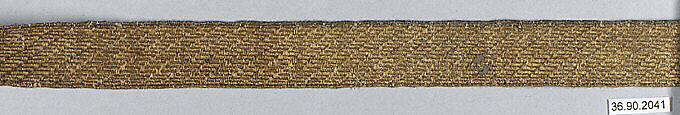 Galloon, Silk and metal thread, European
