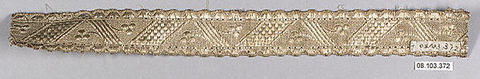 Galloon, Metal thread, probably European