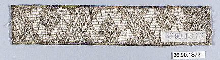 Galloon, Silk and metal thread, European