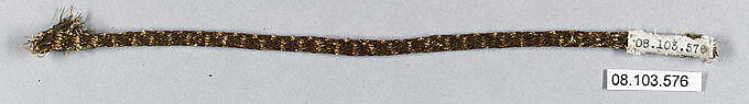 Cord, Metal thread, French