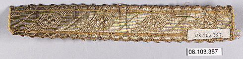 Galloon, Metal thread, Unknown