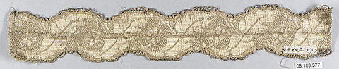 Galloon, Metal thread, Unknown