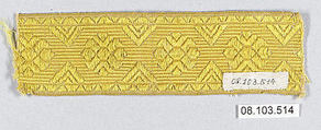 Galloon, Silk and cotton, French