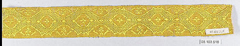 Galloon, Silk and cotton, French