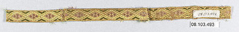 Galloon, Silk and cotton, French