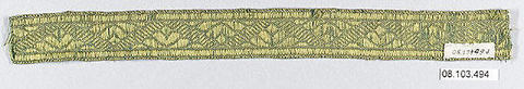 Galloon, Silk and cotton, French
