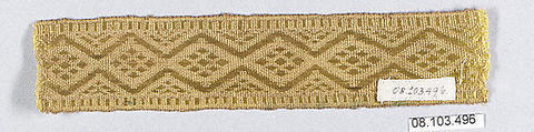 Galloon, Silk and cotton, French
