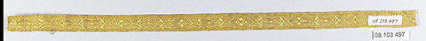 Galloon, Silk and cotton, French
