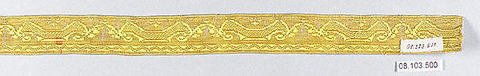 Galloon, Silk and cotton, French