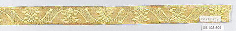 Galloon, Silk and cotton, French