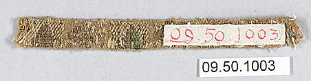 Gimp, Silk and metal thread, Unknown
