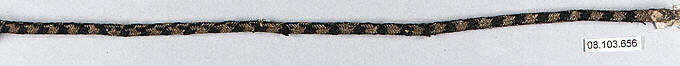 Cord, Silk and metal thread, French