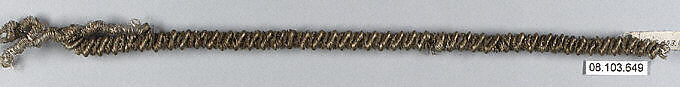 Cord, Metal thread, French