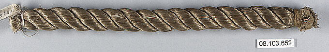 Cord, Metal thread, probably European