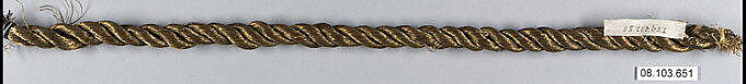 Cord, Metal thread, French