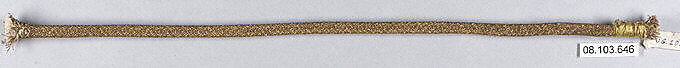 Cord, Metal thread, French