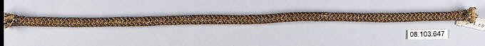 Cord, Metal thread, French