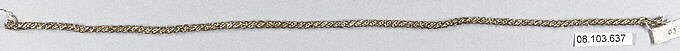 Cord, Metal thread, Probably European