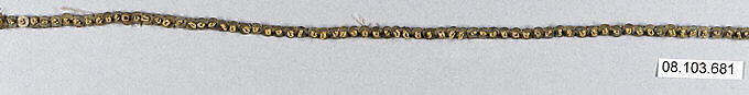 Passementerie, Metal thread, probably European