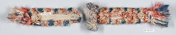 Passementerie, Silk and parchment, French