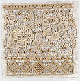 Fragment, Silk, machine made lace, German