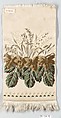 Woman's necktie, Silk and metal thread, French