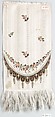 Woman's necktie, Silk and metal thread, French