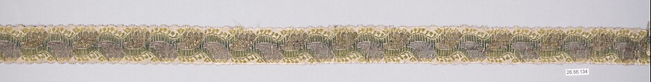 Ribbon, Silk and metal thread, Italian, Venice