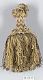 Tassel, Cotton and metal thread, French